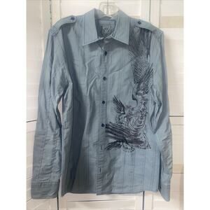 Calvin Klein Men’s Long Sleeve Shirt Button Up Modern Fit Button Sz Medium